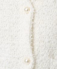 F1SDD10190 MK MICHEL KLEIN(小さいサイズ)(メゾン ドゥ サンク) 【小さいサイズ】ニットツィードジャケット/洗える ネイビー