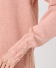 F1SDD61140 MK MICHEL KLEIN(小さいサイズ)(メゾン ドゥ サンク) キラキラ ラメニットカーディガン/洗える サーモンオレンジ