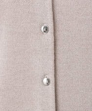 F1SDD61140 MK MICHEL KLEIN(小さいサイズ)(メゾン ドゥ サンク) 【小さいサイズ】キラキラ ラメニットカーディガン/洗える ライトグレー