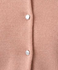 F1SDD61140 MK MICHEL KLEIN(小さいサイズ)(メゾン ドゥ サンク) 【小さいサイズ】キラキラ ラメニットカーディガン/洗える ライトグレー