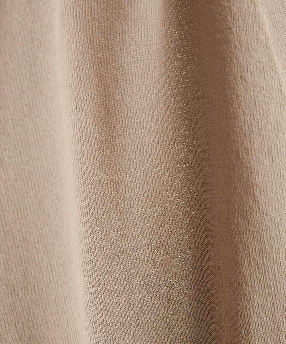 F1SFP01110 MK MICHEL KLEIN(小さいサイズ)(メゾン ドゥ サンク) 【小さいサイズ/洗える】ショート丈ドルマンスリーブカーディガン グリーン