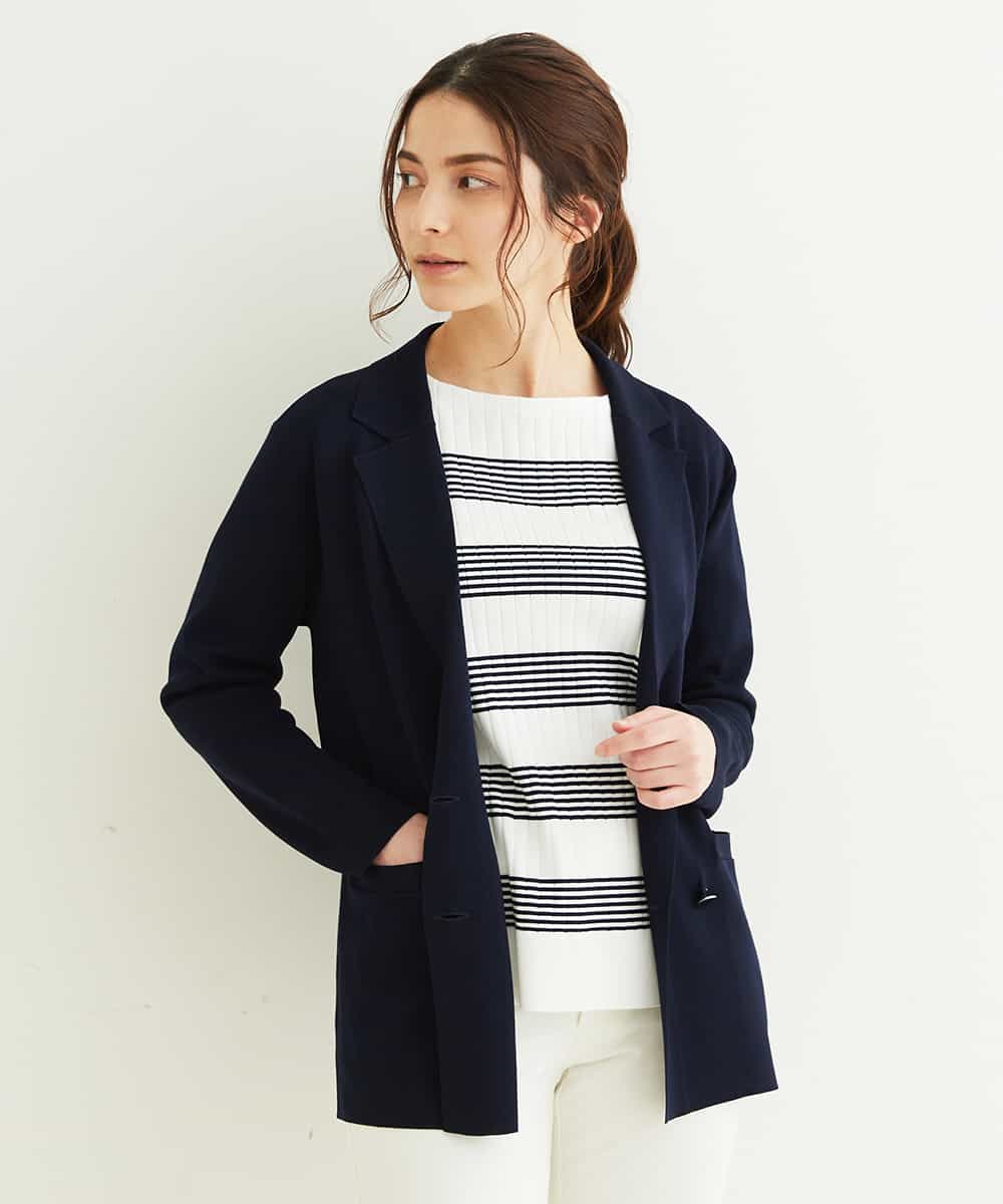 小さいサイズ 洗える ダブルテーラードジャケット テーラードジャケット Mk Michel Klein 小さいサイズ メゾン ドゥ サンク イトキンオンラインストア