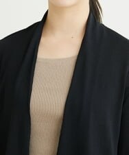 F1SFS01150 MK MICHEL KLEIN(小さいサイズ)(メゾン ドゥ サンク) 【小さいサイズ】ミディ丈フレアニットカーディガン/洗える ベージュ