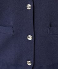 F1SGA31160 MK MICHEL KLEIN(小さいサイズ)(メゾン ドゥ サンク) 【小さいサイズ】ミラノリブニットカーディガン/洗える グレージュ