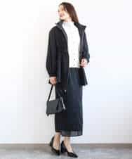 F1SGD20160 MK MICHEL KLEIN(小さいサイズ)(メゾン ドゥ サンク) 【小さいサイズ】綿混ニットカーディガン/洗える ブルーグレー