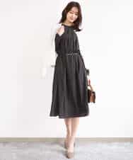 F1SGD20160 MK MICHEL KLEIN(小さいサイズ)(メゾン ドゥ サンク) 【小さいサイズ】綿混ニットカーディガン/洗える ブルーグレー