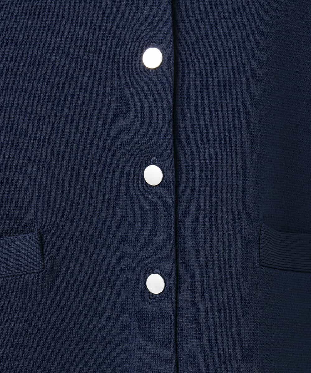 F1SGD20160 MK MICHEL KLEIN(小さいサイズ)(メゾン ドゥ サンク) 【小さいサイズ】綿混ニットカーディガン/洗える ブルーグレー