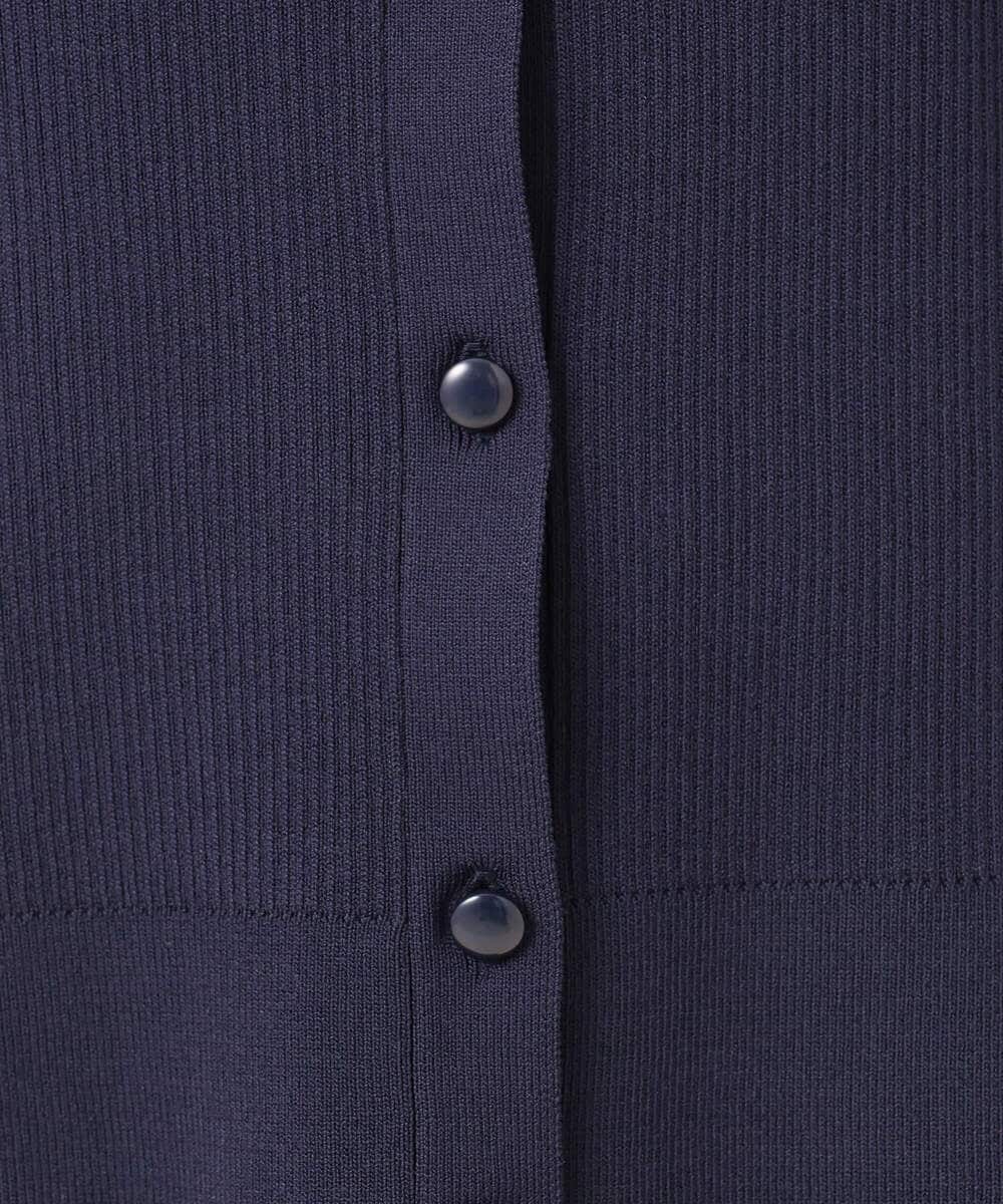 F1SGD31150 MK MICHEL KLEIN(小さいサイズ)(メゾン ドゥ サンク) 【小さいサイズ】襟付きニットプルオーバー/洗える ライトブルー