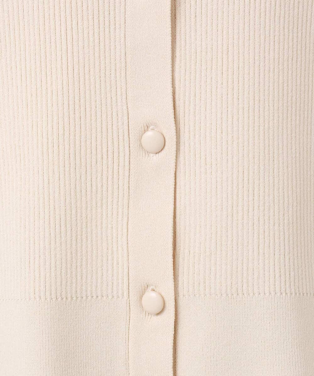 F1SGD31150 MK MICHEL KLEIN(小さいサイズ)(メゾン ドゥ サンク) 【小さいサイズ】襟付きニットプルオーバー/洗える ライトブルー