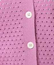 F1SGD32150 MK MICHEL KLEIN(小さいサイズ)(メゾン ドゥ サンク) 【小さいサイズ】アイレット編みニット/前後2way/洗える ピンク