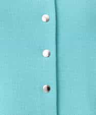 F1SGD40140 MK MICHEL KLEIN(小さいサイズ)(メゾン ドゥ サンク) 【小さいサイズ】ドット釦ニットカーディガン/接触冷感/UVカット/洗える ネイビー