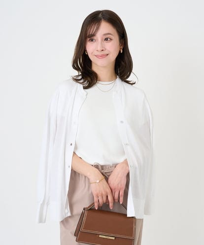 F1SGD42150 MK MICHEL KLEIN(小さいサイズ) 【小さいサイズ】キーネックカーディガン/接触冷感/UVカット/洗える