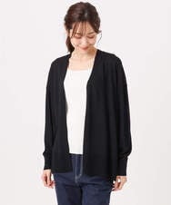 F1SGD50140 MK MICHEL KLEIN(小さいサイズ)(メゾン ドゥ サンク) 【小さいサイズ】[接触冷感/洗える]ミドル丈着流しカーディガン ホワイト