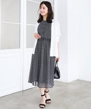 F1SGD50140 MK MICHEL KLEIN(小さいサイズ)(メゾン ドゥ サンク) 【小さいサイズ】[接触冷感/洗える]ミドル丈着流しカーディガン ホワイト
