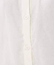 F1SGD50160 MK MICHEL KLEIN(小さいサイズ)(メゾン ドゥ サンク) 【小さいサイズ】[洗える]チュールシアーニットカーディガン ホワイト