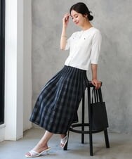 F1SGD53140 MK MICHEL KLEIN(小さいサイズ)(メゾン ドゥ サンク) 【小さいサイズ】[UVカット/接触冷感/洗える]コンパクトニットカーディガン ブラウン