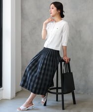 F1SGD53140 MK MICHEL KLEIN(小さいサイズ)(メゾン ドゥ サンク) 【小さいサイズ】[UVカット/接触冷感/洗える]コンパクトニットカーディガン ブラウン