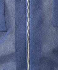 F1SHA52160 MK MICHEL KLEIN(小さいサイズ)(メゾン ドゥ サンク) 【小さいサイズ】ダブルジップシアーニットブルゾン/接触冷感/洗える ライトグレー