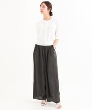 F1SHD60130 MK MICHEL KLEIN(小さいサイズ)(メゾン ドゥ サンク) 【小さいサイズ】[UVカット/接触冷感/洗える]5分袖ニットカーディガン レモンイエロー