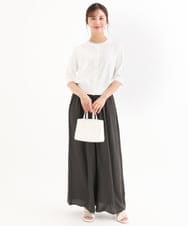 F1SHD60130 MK MICHEL KLEIN(小さいサイズ)(メゾン ドゥ サンク) 【小さいサイズ】[UVカット/接触冷感/洗える]5分袖ニットカーディガン レモンイエロー