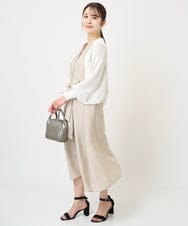 F1SHV60140 MK MICHEL KLEIN(小さいサイズ)(メゾン ドゥ サンク) 【小さいサイズ】レーシー編みモモンガニットカーディガン/洗える ネイビー