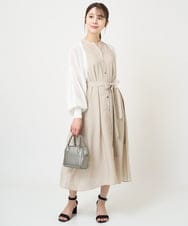 F1SHV60140 MK MICHEL KLEIN(小さいサイズ)(メゾン ドゥ サンク) 【小さいサイズ】レーシー編みモモンガニットカーディガン/洗える ネイビー