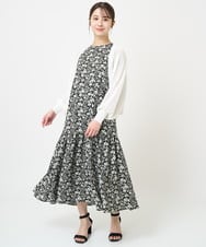 F1SHV60140 MK MICHEL KLEIN(小さいサイズ)(メゾン ドゥ サンク) 【小さいサイズ】レーシー編みモモンガニットカーディガン/洗える ネイビー