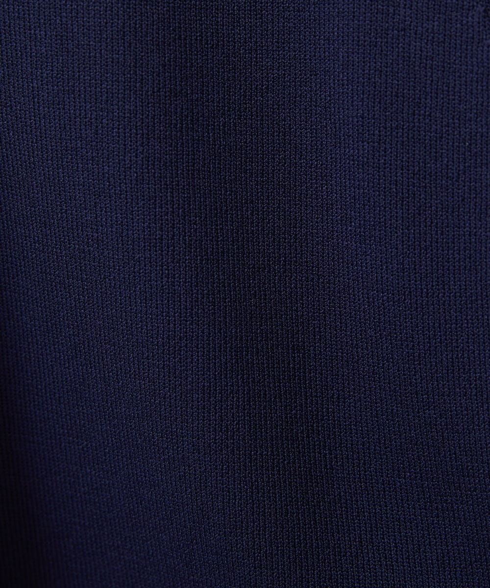 F1SJV21180 MK MICHEL KLEIN(小さいサイズ)(メゾン ドゥ サンク) 【小さいサイズ】ロング丈ニットジレ/洗える ネイビー