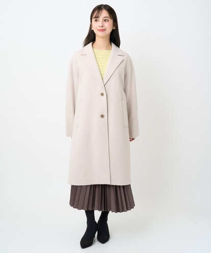 F1UAD54400 MK MICHEL KLEIN(小さいサイズ) 【小さいサイズ】エアリアルウール チェスターコート