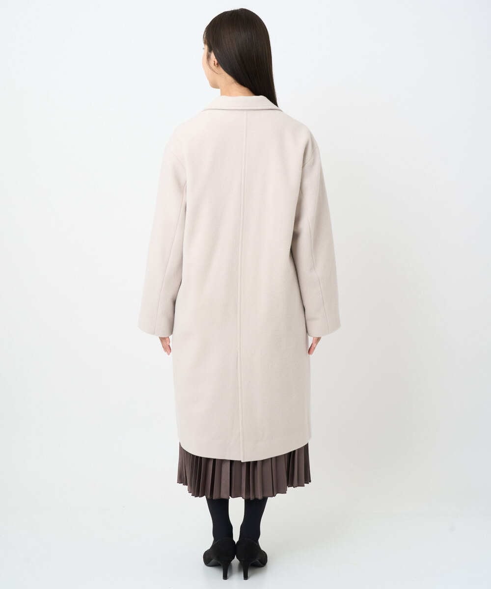 F1UAD54400 MK MICHEL KLEIN(小さいサイズ)(メゾン ドゥ サンク) 【小さいサイズ】エアリアルウール チェスターコート ベージュ