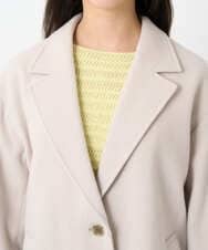 F1UAD54400 MK MICHEL KLEIN(小さいサイズ)(メゾン ドゥ サンク) 【小さいサイズ】エアリアルウール チェスターコート ベージュ