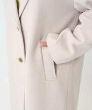 F1UAD54400 MK MICHEL KLEIN(小さいサイズ)(メゾン ドゥ サンク) 【小さいサイズ】エアリアルウール チェスターコート ベージュ