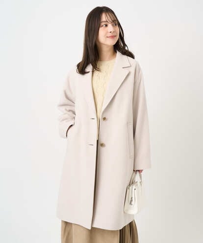 F1UAD54400  【小さいサイズ】エアリアルウール チェスターコート