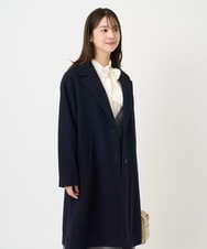 F1UAD54400 MK MICHEL KLEIN(小さいサイズ)(メゾン ドゥ サンク) 【小さいサイズ】エアリアルウール チェスターコート ベージュ