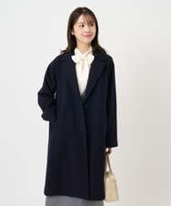 F1UAD54400 MK MICHEL KLEIN(小さいサイズ)(メゾン ドゥ サンク) 【小さいサイズ】エアリアルウール チェスターコート ベージュ