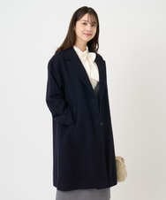 F1UAD54400 MK MICHEL KLEIN(小さいサイズ)(メゾン ドゥ サンク) 【小さいサイズ】エアリアルウール チェスターコート ベージュ