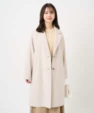 F1UAD54400 MK MICHEL KLEIN(小さいサイズ)(メゾン ドゥ サンク) 【小さいサイズ】エアリアルウール チェスターコート ベージュ