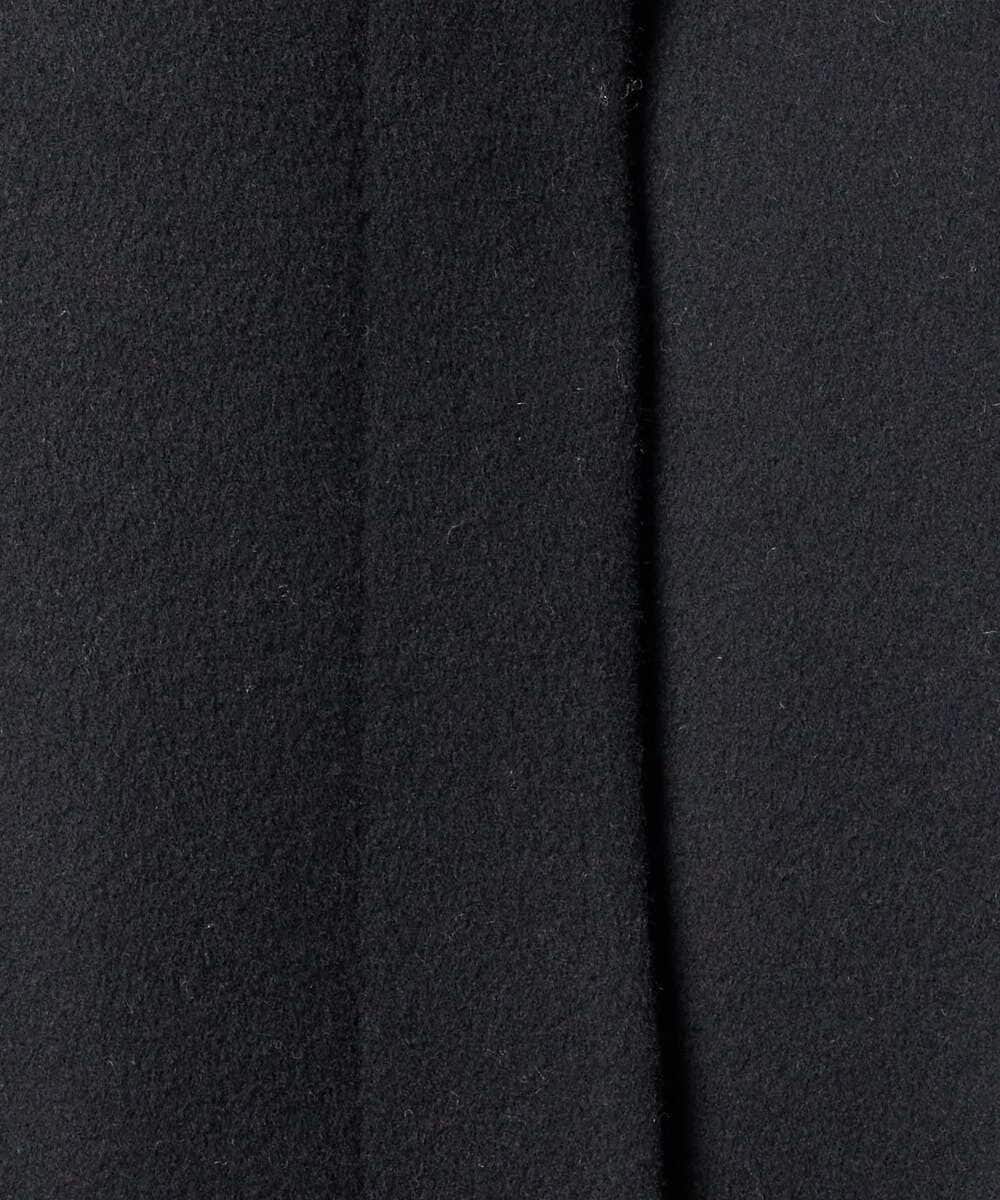 F1UAD58380 MK MICHEL KLEIN(小さいサイズ)(メゾン ドゥ サンク) 【小さいサイズ】SUPER100sウール スタンドカラーロングコート ブラック