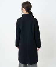 F1UAD58380 MK MICHEL KLEIN(小さいサイズ)(メゾン ドゥ サンク) 【小さいサイズ】SUPER100sウール スタンドカラーロングコート ブラック