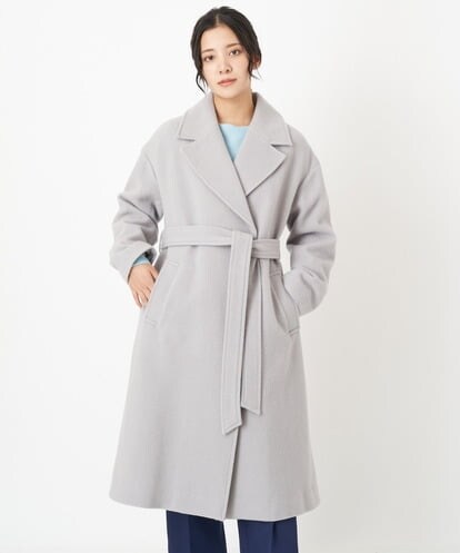 F1UAS54360 MK MICHEL KLEIN(小さいサイズ) 【小さいサイズ】ロングチェスターウールコート
