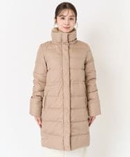 F1VAA50350 MK MICHEL KLEIN(小さいサイズ)(メゾン ドゥ サンク) 【小さいサイズ】ベーシックタフタロングダウンコート(新色追加) ベージュ