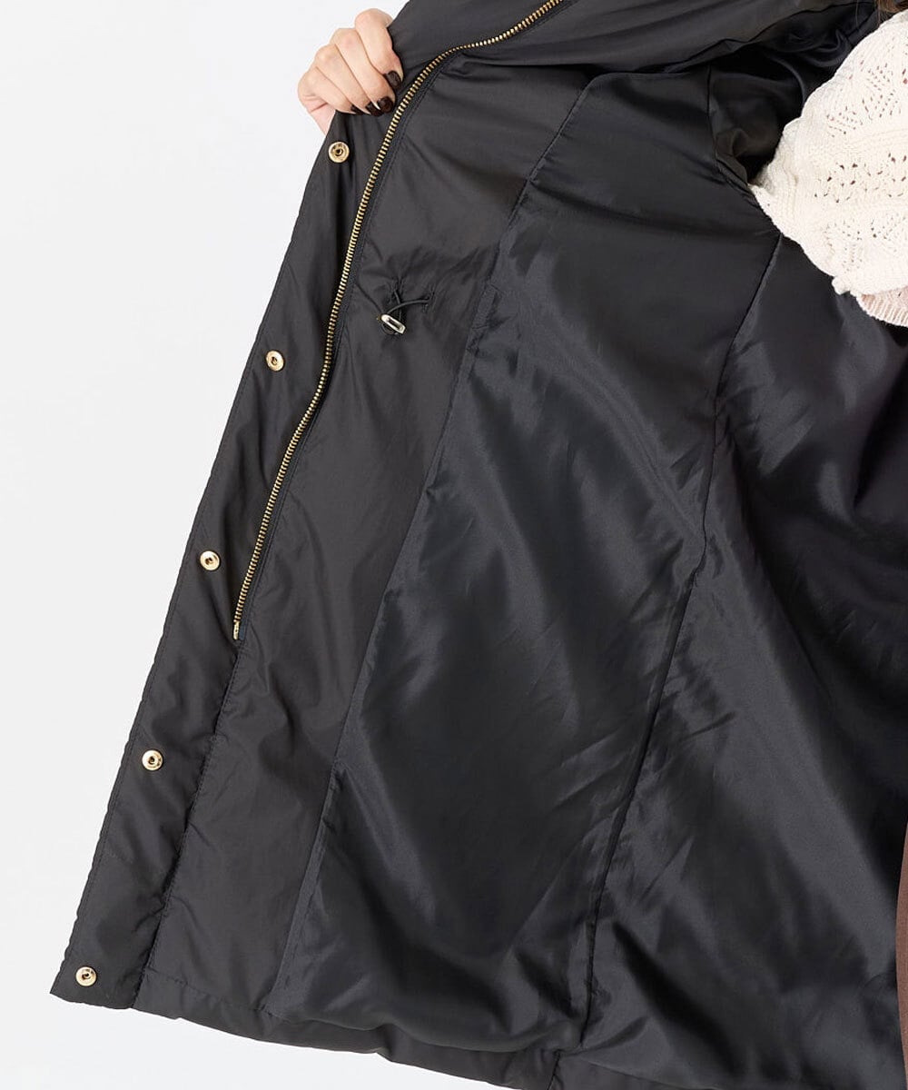 F1VAA50350 MK MICHEL KLEIN(小さいサイズ)(メゾン ドゥ サンク) 【小さいサイズ】ベーシックタフタロングダウンコート(新色追加) ベージュ
