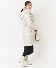 F1VAA50350 MK MICHEL KLEIN(小さいサイズ)(メゾン ドゥ サンク) 【小さいサイズ】ベーシックタフタロングダウンコート(新色追加) ベージュ