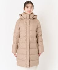 F1VAA50350 MK MICHEL KLEIN(小さいサイズ)(メゾン ドゥ サンク) 【小さいサイズ】ベーシックタフタロングダウンコート(新色追加) ベージュ