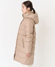 F1VAA50350 MK MICHEL KLEIN(小さいサイズ)(メゾン ドゥ サンク) 【小さいサイズ】ベーシックタフタロングダウンコート(新色追加) ベージュ
