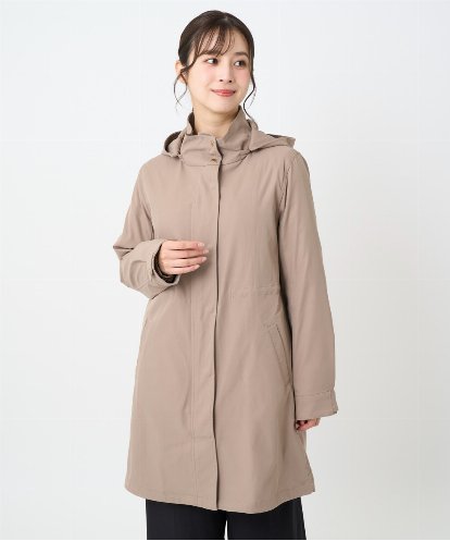 F1VAD42380 MK MICHEL KLEIN(小さいサイズ) 【小さいサイズ】ダウンライナー付きマルチwayモッズコート/撥水加工