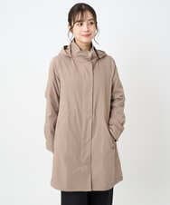 F1VAD42380 MK MICHEL KLEIN(小さいサイズ)(メゾン ドゥ サンク) 【小さいサイズ】ダウンライナー付きマルチwayモッズコート/撥水加工 モカ