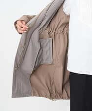 F1VAD42380 MK MICHEL KLEIN(小さいサイズ)(メゾン ドゥ サンク) 【小さいサイズ】ダウンライナー付きマルチwayモッズコート/撥水加工 モカ