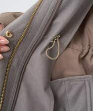 F1VAD42380 MK MICHEL KLEIN(小さいサイズ)(メゾン ドゥ サンク) 【小さいサイズ】ダウンライナー付きマルチwayモッズコート/撥水加工 モカ