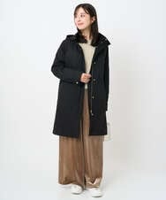 F1VAD42380 MK MICHEL KLEIN(小さいサイズ)(メゾン ドゥ サンク) 【小さいサイズ】ダウンライナー付きマルチwayモッズコート/撥水加工 モカ